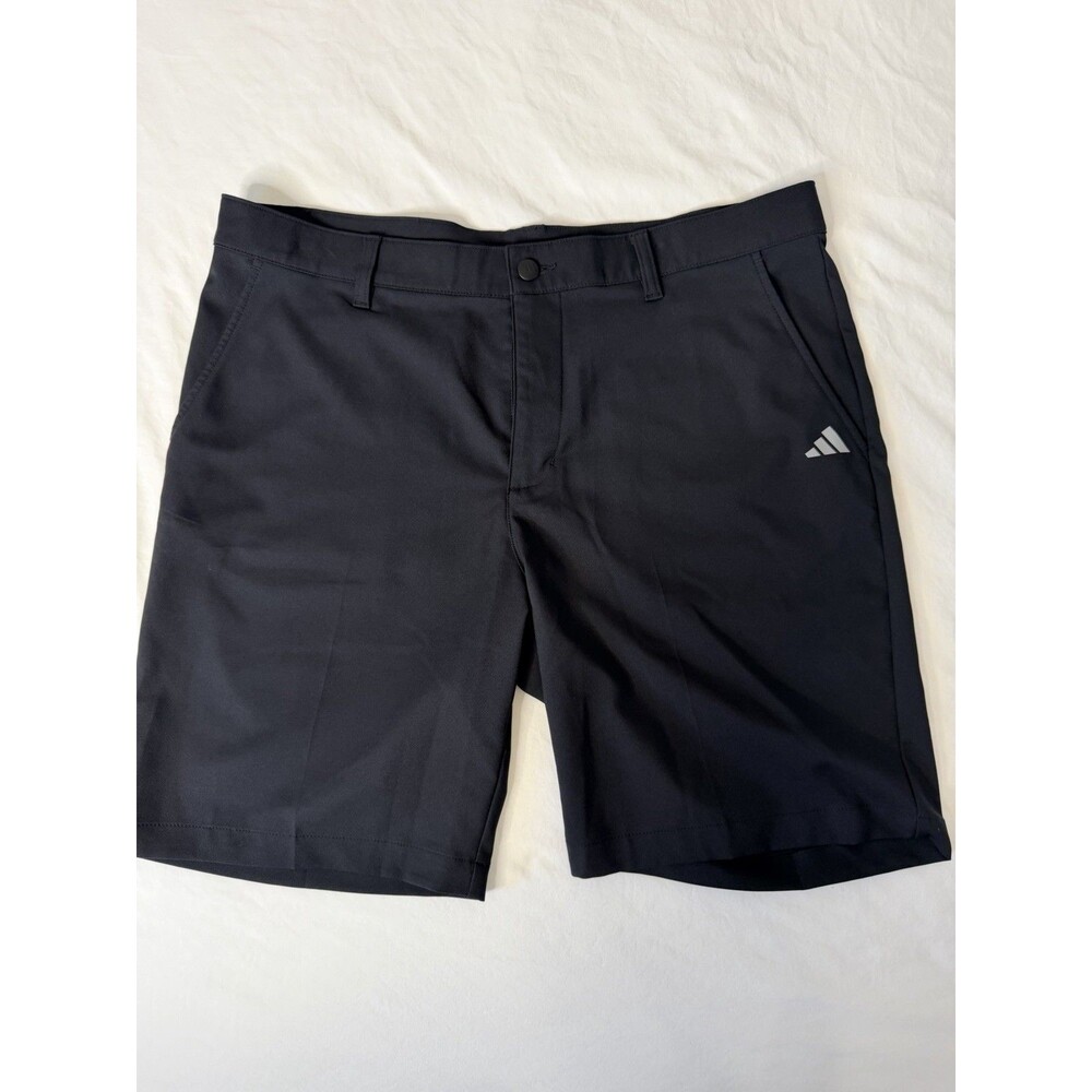 Adidas Mens Golf Shorts Black Size 36 Performance Stretch 9” Inseam
